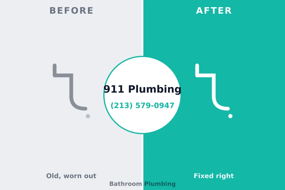 Before and after: plumbing company Keedysville, MD